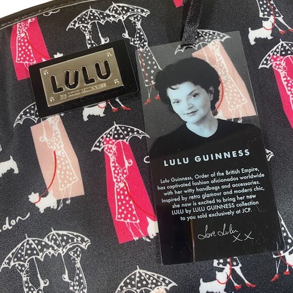 Lulu Guinness London Scottie Dog Shoulder Bag Small Tote Women - Picture 12 of 12